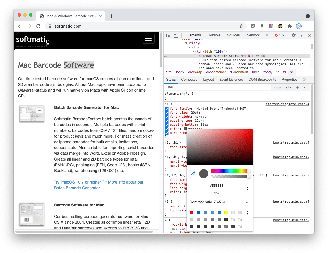 Inspect, Edit and Copy CSS Element Styles in Chrome Browser